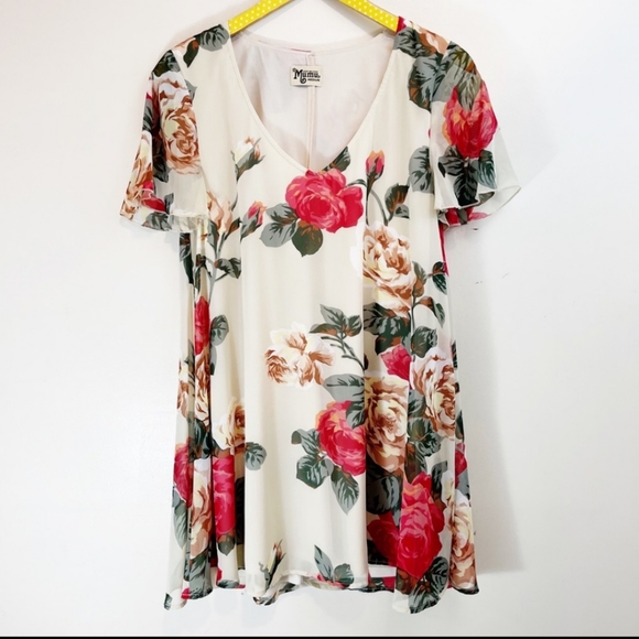 Show Me Your Mumu Kylie Mini Dress Lady Rose - Picture 3 of 4